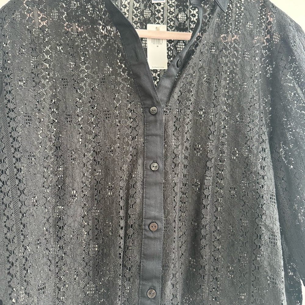 Old Navy Black Lace Top
